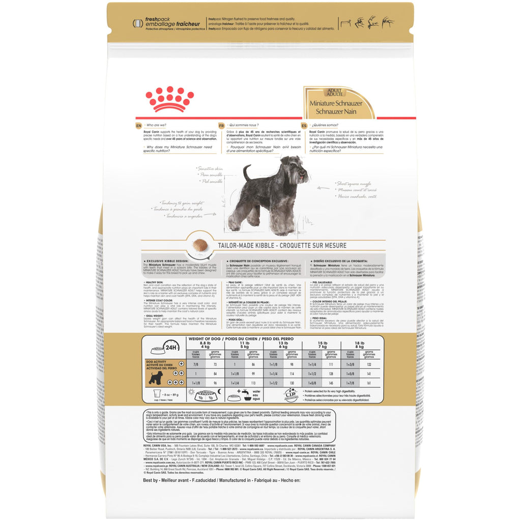 ROYAL CANIN Miniature Schnauzer Adult Dry Dog Food, 10 lb Bag