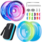 Buy now MAGICYOYO K2 Plus Crystal Orange Yoyo, Professional Fingerspin Trick Yo Yo for Kids/Adults, Responsive Yo-yo for Beginner, Replacement Unresponsive Bearing with 6 Yo yo Strings+Bearing Remover at indiglob india