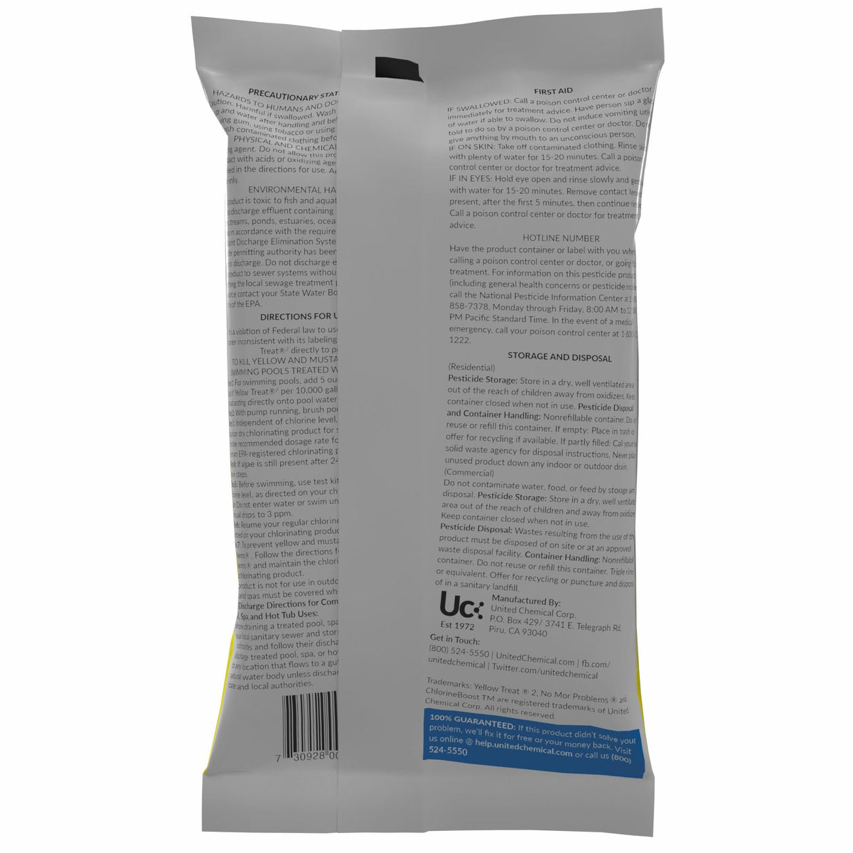United Chemical Yellow Treat Mustard Algaecide 5 oz