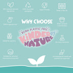 Kinder by Nature Water-Based Baby Wipes - 672 Count (12 packs of 56) -Unscented and Hypoallergenic - 99% water - 100% biodegradable - Plastic-Free Baby Wipes