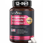Magnesium Glycinate 500mg, 12-in-1 Magnesium Complex, 120 Capsules | Includes Magnesium Glycinate, Citrate, Taurate, Orotate and other complementary magnesium forms for daily nutrition