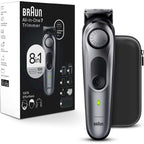 Buy now Braun All-in-One Style Kit Series 7 7410, 8-in-1 Trimmer for Men with Beard Trimmer, Body Trimmer for Manscaping, Hair Clippers & More, Sharpest Blade, 40 Length Settings, Waterproof 9 Piece Set Silver at indiglob india