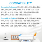 Upgraded Chip 67XL Ink Cartridges Compatible for HP 67 Ink Cartridges Black/Color Combo Pack Work with DeskJet 2855e 2827e 2800e 4255e 2755e 2700 4155e 4227e 2700e 2734e 2852e Envy 6055e 6000 Printer