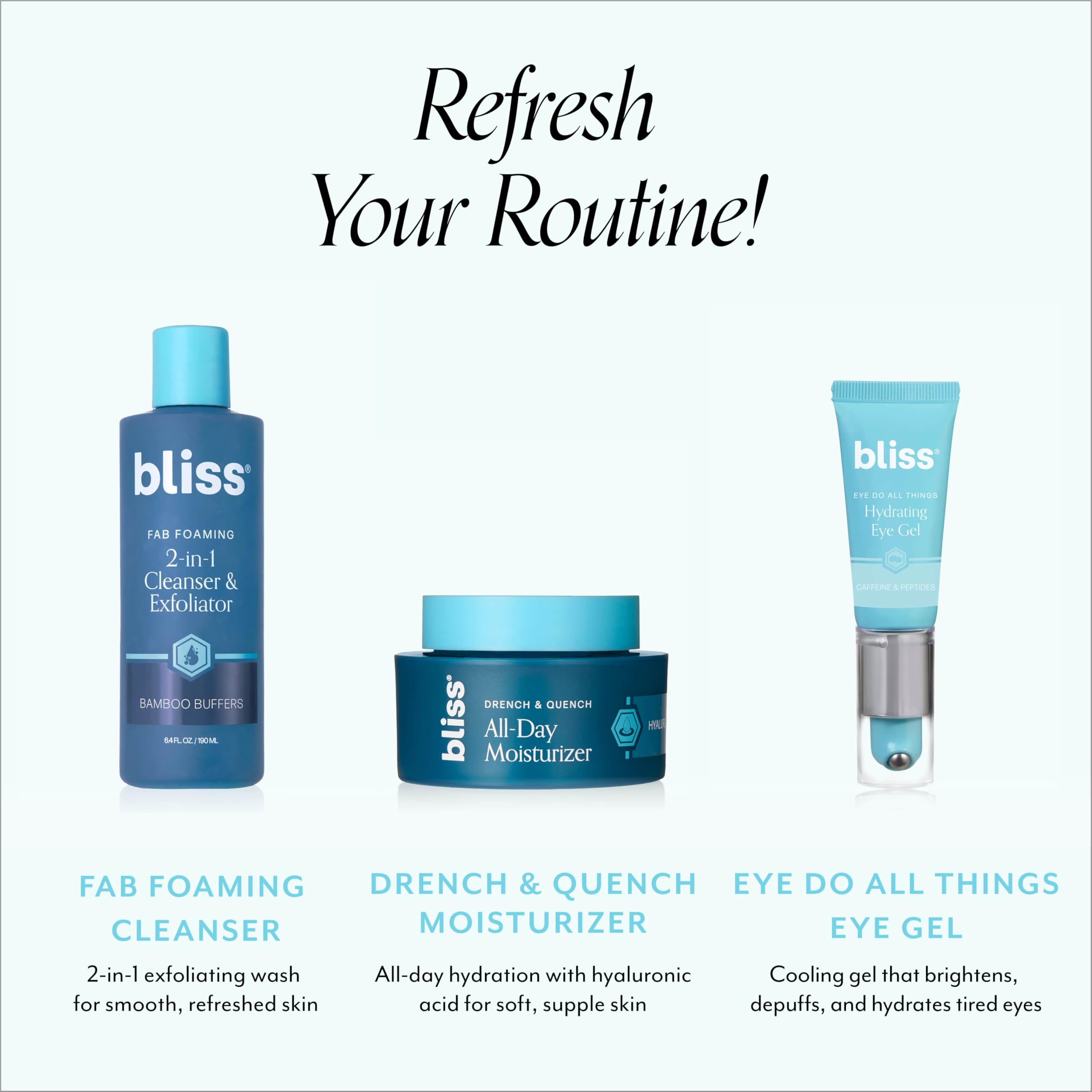 Buy now bliss Eye Do All Things Hydrating Eye Gel Depuff & Brighten Straight-from-the-Spa Paraben Free, Cruelty Free 0.7 fl oz at indiglob india