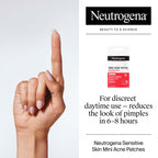 Buy now Neutrogena Mini Acne Patches for Sensitive Skin, Small Hydrocolloid Acne Spot Treatment Reduces the Look of Blemishes in 6-8 Hours, Gentle Non-Medicated Blemish Patches, 36 ct at indiglob india