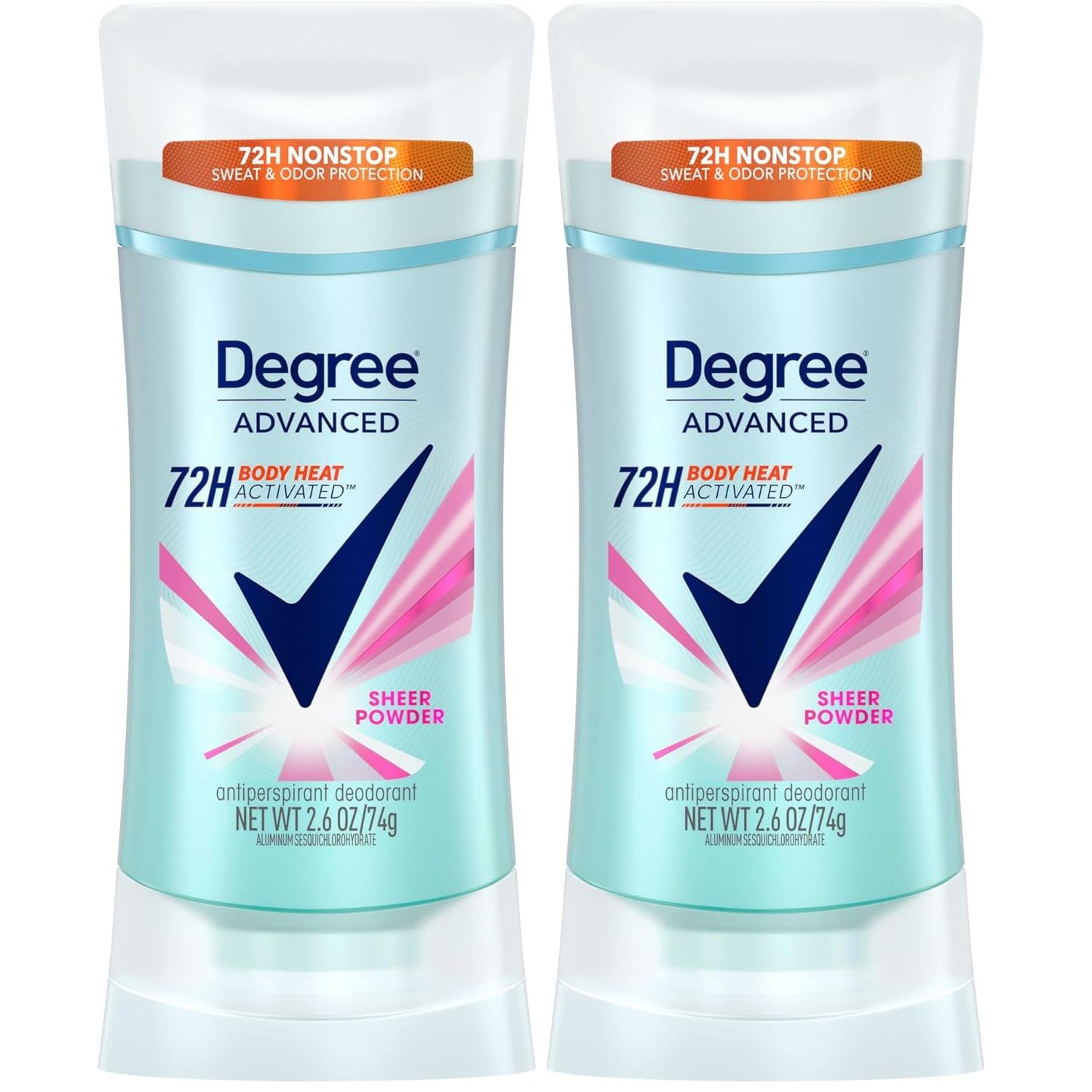 Buy now Degree Advanced Protection Antiperspirant Deodorant Sheer Powder for 72-Hour Sweat & Odor Control for Women, with Body Heat Activated Technology, 2.6 oz 2.6 Ounce (Pack of 2) Sheer Powder at indiglob india
