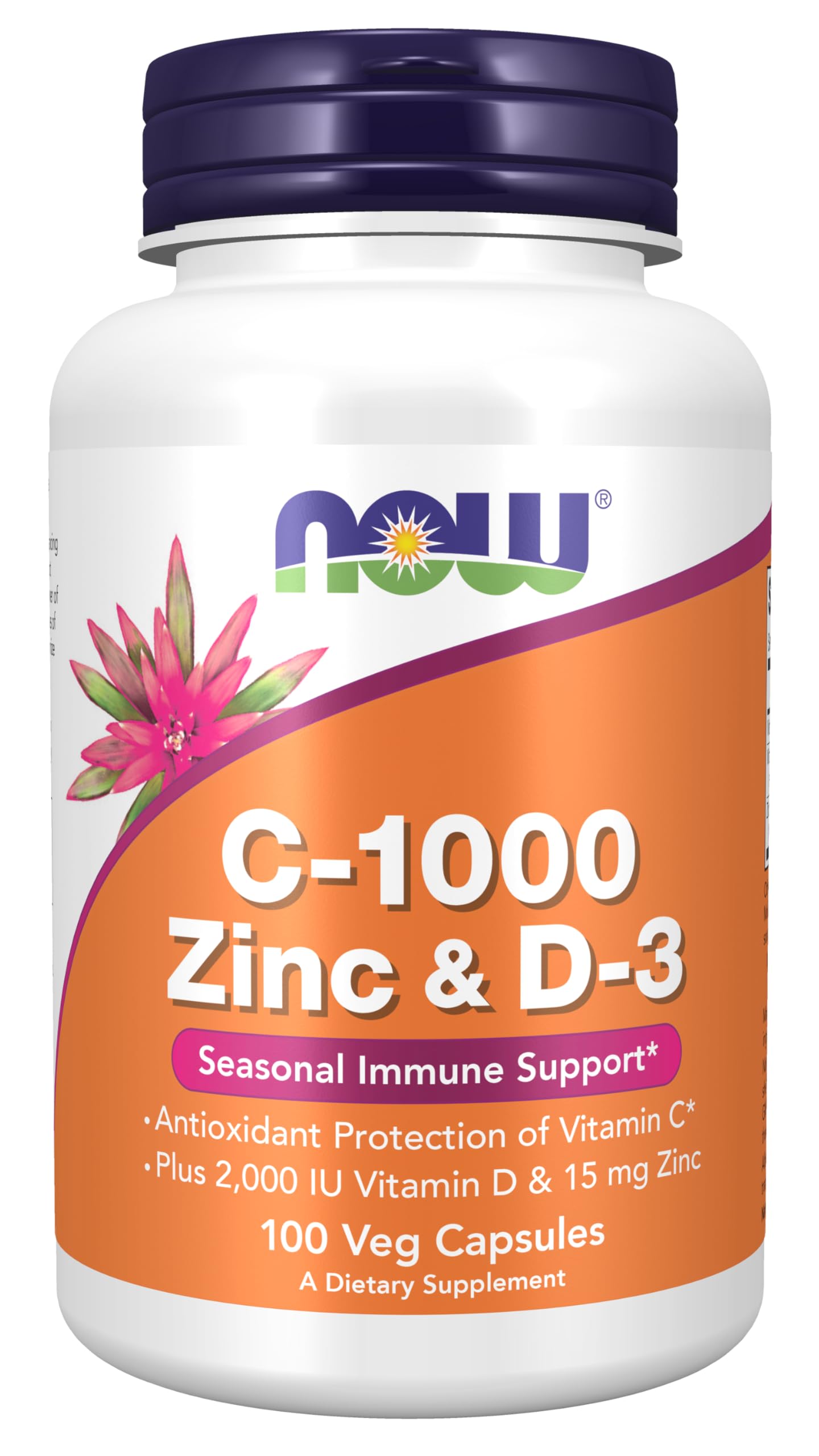 Buy now Now Supplements, C-1000 Zinc & D-3, Seasonal Immune Support*, 100 Veg Capsules at indiglob india