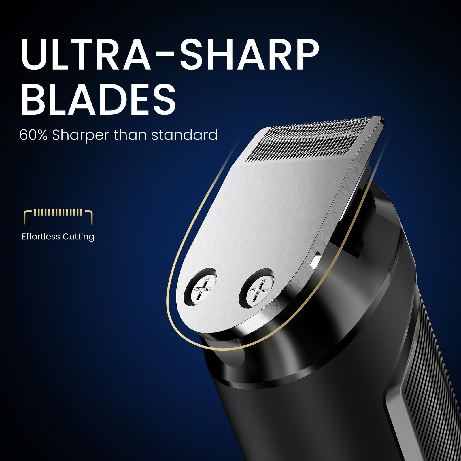 Ufree 3-in-1 Beard Trimmer for Men, IPX6 Waterproof Electric Razor | Gifts for men, Beard, Nose, Hair, Stainless Steel Blades, USB-C Charge, 120-Min Usage, 8000 RPM, Wet and Dry, Travel Lock
