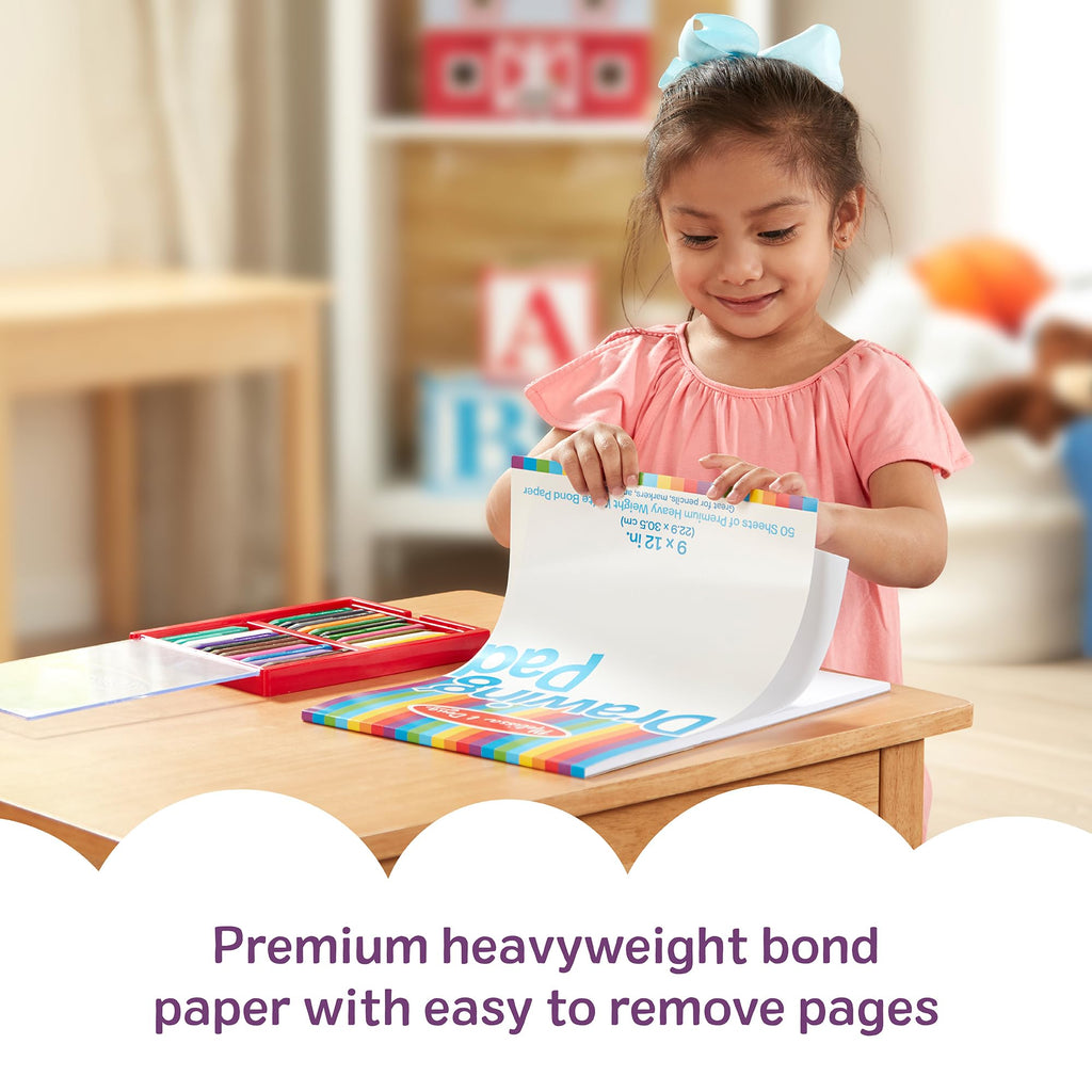 Melissa & Doug 9x12 Drawing Paper Pad 3-Pack