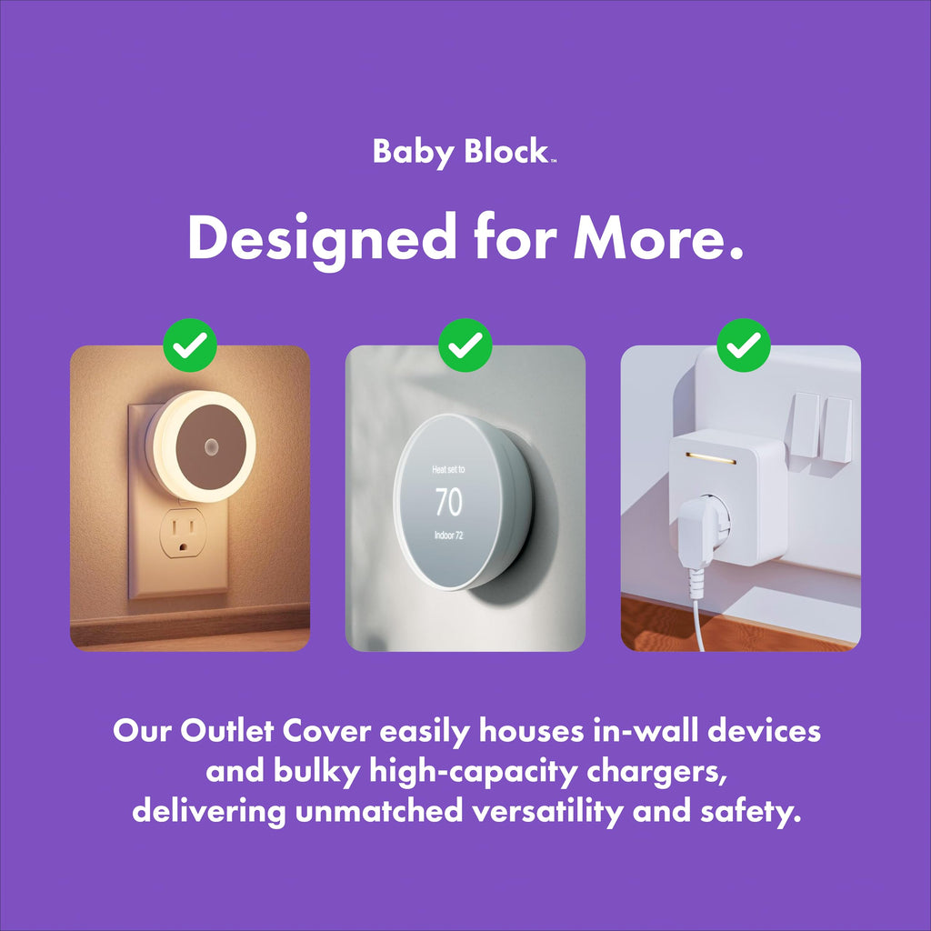 Extra Large Outlet Cover Box Baby Proof Doorbell Transformer Cover