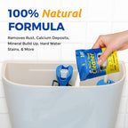 Bastion Toilet Tank Cleaner - 6-Uses. (*Not For Toilet Bowl*) Removes Rust, Mineral Deposits, Hard Water Stains, & Calcium Build Up. Contains 6 X 8oz Single Use Packets