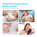 Thermometer for Adults and Kids with 8 Seconds Fast Accurate Reading, Accurate & Safe-Baby Thermometer for Oral, Rectal or Under Arm Use, Large LCD Display with Fever Alarm