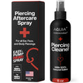 Piercing Aftercare Spray | Ear Piercing Cleaner | Sterile Saline Spray 8oz | Saline Solution for Piercings; Aftercare of Pierced Ear, Septum, Belly, Nose, Body; Pierce Cleaner Salt Mist Bump Solution