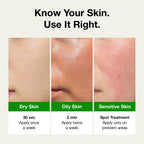 FULLY Green Tomato Pore Clay Mask Cleanser for Deep Cleansing, 4.05 fl oz | Clay Pack Cleanser for Deep Pore Cleansing, Blackhead & Sebum Control, Gentle Korean Face Wash for Oily & Combination Skin