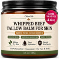 Grass-Fed Beef Tallow for Skin, Whipped Tallow and Honey Balm, 4.4 oz