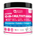 NATURE TARGET Dog Vitamins Powder, Probiotics & Digestive Enzymes for Gut Health, Glucosamine & Chondroitin & Omega 3, Complete Supplement for Homemade Dog Food, Joint & Skin & Immune Support