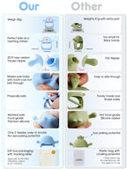 Buy now Smily Mia Baby Teething Toys for 0-6Months, Teethers for Babies 3-6Months | Penguin Teether | Hand Teether |Teething Mittens for Teething Relief, Baby Pacifier |New Born Essentials, Light Blue at indiglob india