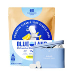 Buy now BLUELAND 100% Plastic-Free Dishwasher Detergent Tablets, 36 Count, Free & Clear, Eco-Friendly Dishwashing Pods, Natural, USDA Certified biobased at indiglob india