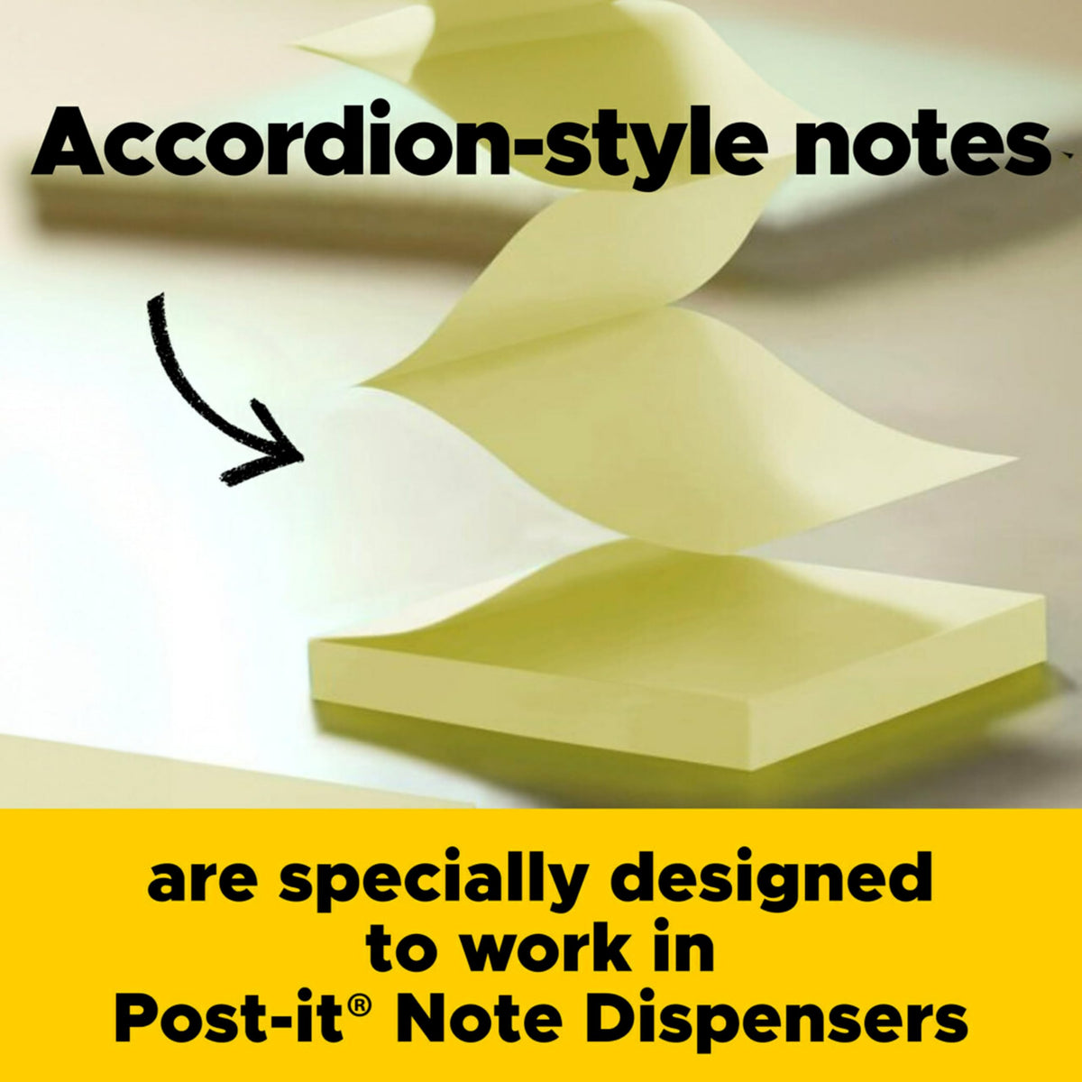 Post-it pop-up Notes, 3 x 3 in, Canary Yellow, 24 Pads, 100 Sheets/pad