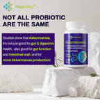 300 Billion AFU Akkermansia Muciniphila Probiotic for More GLP-1, 60 Count