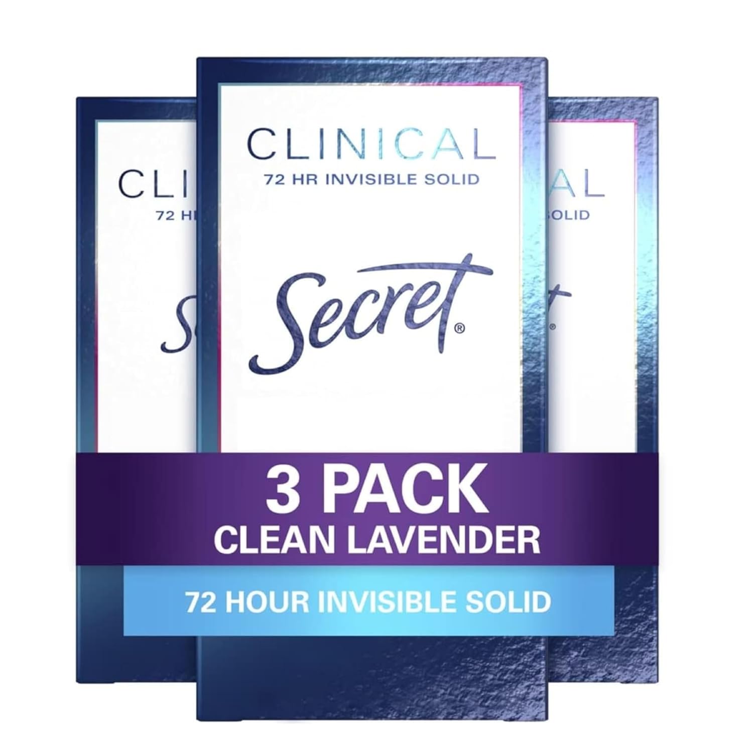 Buy now Secret Clinical Strength Antiperspirant Deodorant for Women, Free & Sensitive, 3X Stress Protection, 72hr Sweat & Odor Protection, PH Balancing Minerals, Invisible Solid, Unscented, 1.6 oz (Pack of 3) 1.6 Ounce (Pack of 3) Lavender at indiglob india