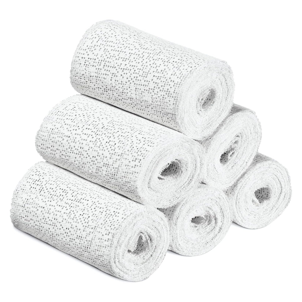 Plaster Coth Rolls 6 Pack Plaster Gauze Bandage Plaster Strip Gauze Wrap for Body Casts Craft Projects Belly Molds 3in x 106 inch
