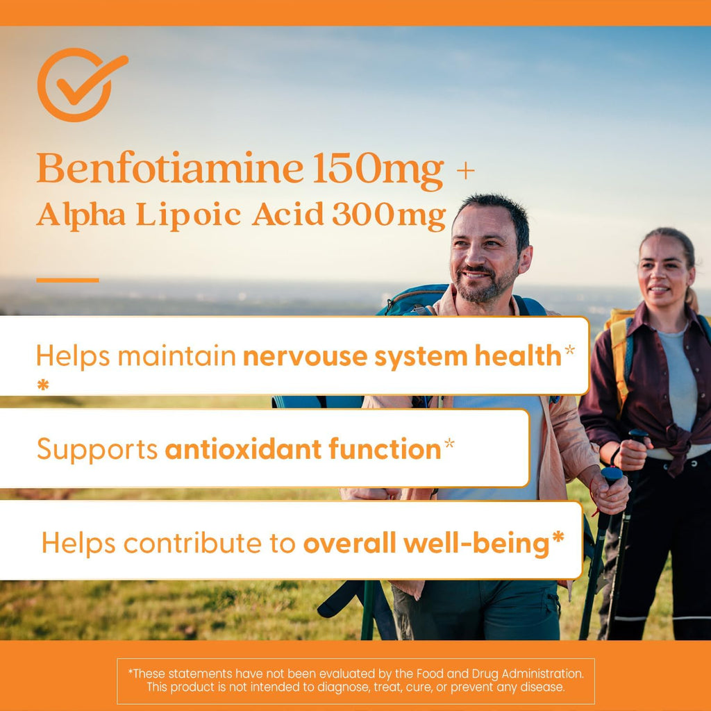 Buy now Doctors Best Benfotiamine 150 + Alpha-Lipoic Acid 300 with BenfoPure, Supports Glycemic Balance & Metabolic Response, Non-GMO, Gluten Free, Soy Free, Vegan 60 Veggie Caps at indiglob india