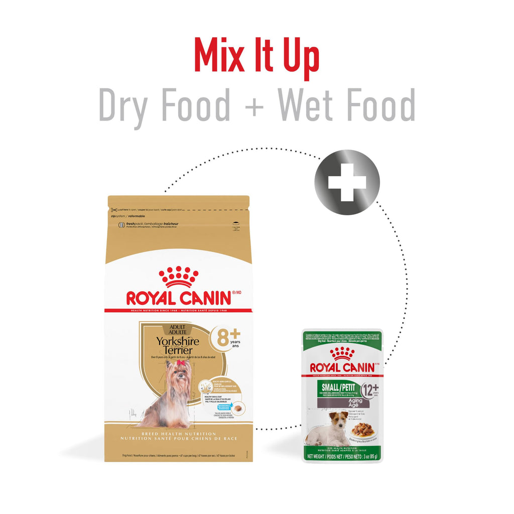 ROYAL CANIN Yorkshire Terrier 8+ Adult Dry Dog Food, 2.5 lb Bag