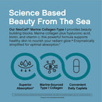 NeoCell Marine Collagen Peptides Supplement | 180 Caplets
