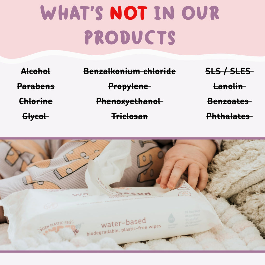 Kinder by Nature Water-Based Baby Wipes - 672 Count (12 packs of 56) -Unscented and Hypoallergenic - 99% water - 100% biodegradable - Plastic-Free Baby Wipes
