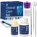 Dental Tooth Repair Kit with Zinc Oxide Eugenol Dental Cement, Temporary Filling Chips for Chipped Teeth, Loose Crowns, Cavities & Minor Tooth Repairs, Temporary Teeth Fix