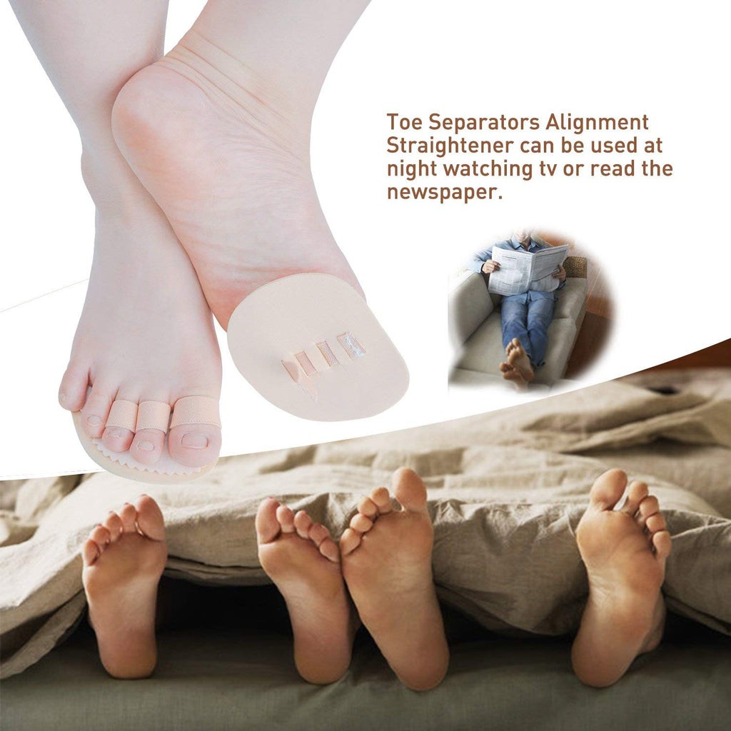 Buy now Toe Splint & Straightener, Adjustable Loops Hammer Toe Correctors Brace w/ Slip-on Cushion Metatarsal Pads for Claw Curled & Crooked Toes - Support Guard for Pre Post Surgery (3 loops 1 pair) at indiglob india