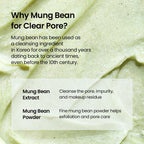 beplain Mung Bean pH-Balanced Cleansing Foam for Sensitive Skin, 5.4 fl oz | Fragrance-Free, Non-Comedogenic Tested, Deep Pore Facial Cleanser,Korean Skincare