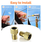 ETENWOLF Brass Presta Valve Adapter 4 Pack