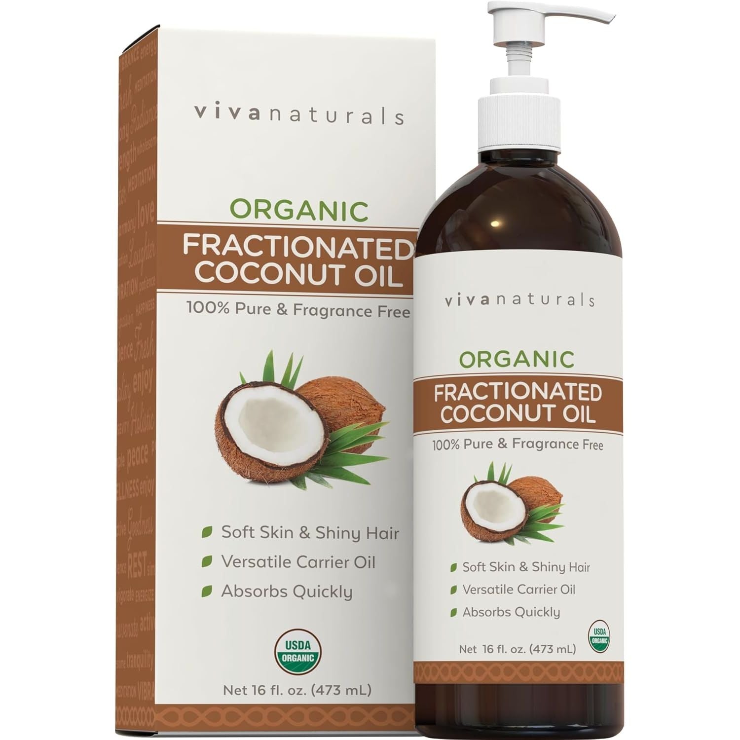 Buy now Viva Naturals Cold pressed Organic Castor Oil 16 fl oz - Castor Oil for Face, Eyelashes, Traditional Eyebrow Serum, Hair Oil - Certified Organic & Non-GMO 16 Fl Oz (Pack of 1) Fractionated Coconut Oil at indiglob india