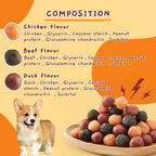 Jungle Calling 60 Ct. Dog Treats Kabob Meat Ball, Soft Chewy Training Snack