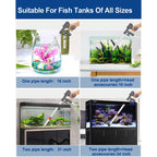 QZQ Aquarium Gravel Cleaner Vacuum Fish Tank Cleaner Tools Kit