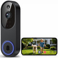 Video Doorbell Camera, Wireless Security Camera, 1080p, Battery Powered, AI Motion Detection, Night Vision, Two-Way Audio, Cloud Storage, 2.4 GWi-Fi, for Visitor, Baby Monitor