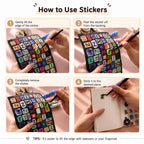 1600+ Pcs Vintage Letter Stickers Book for Scrapbooking DIY Crafts Notebook