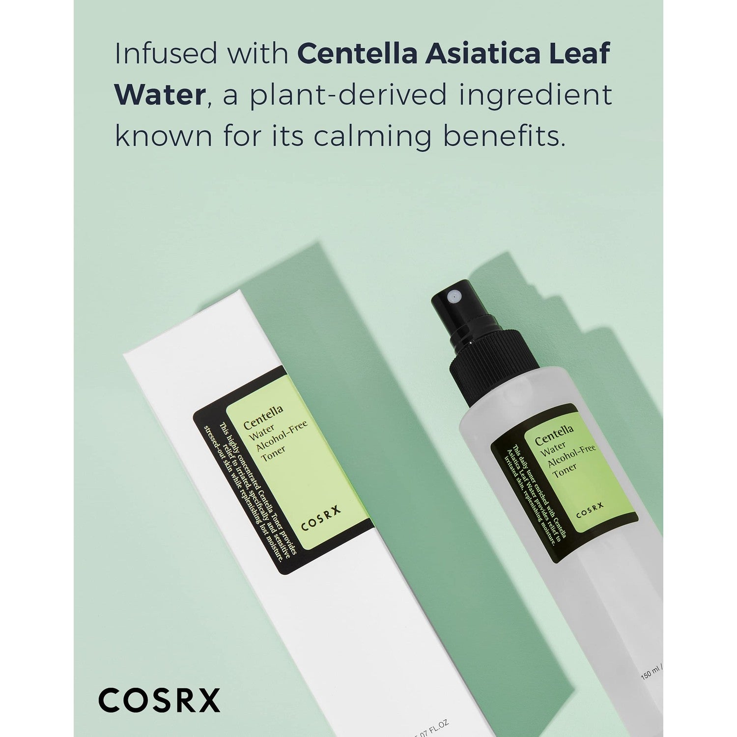 Buy now COSRX Alcohol-Free Cica Toner, 150ml / 5.07 fl.oz | Spray-type Korean Toner with Centella Asiatica for Hydrating & Soothing Redness | Korean Skin Care, Not Tested on Animals, Paraben Free at indiglob india