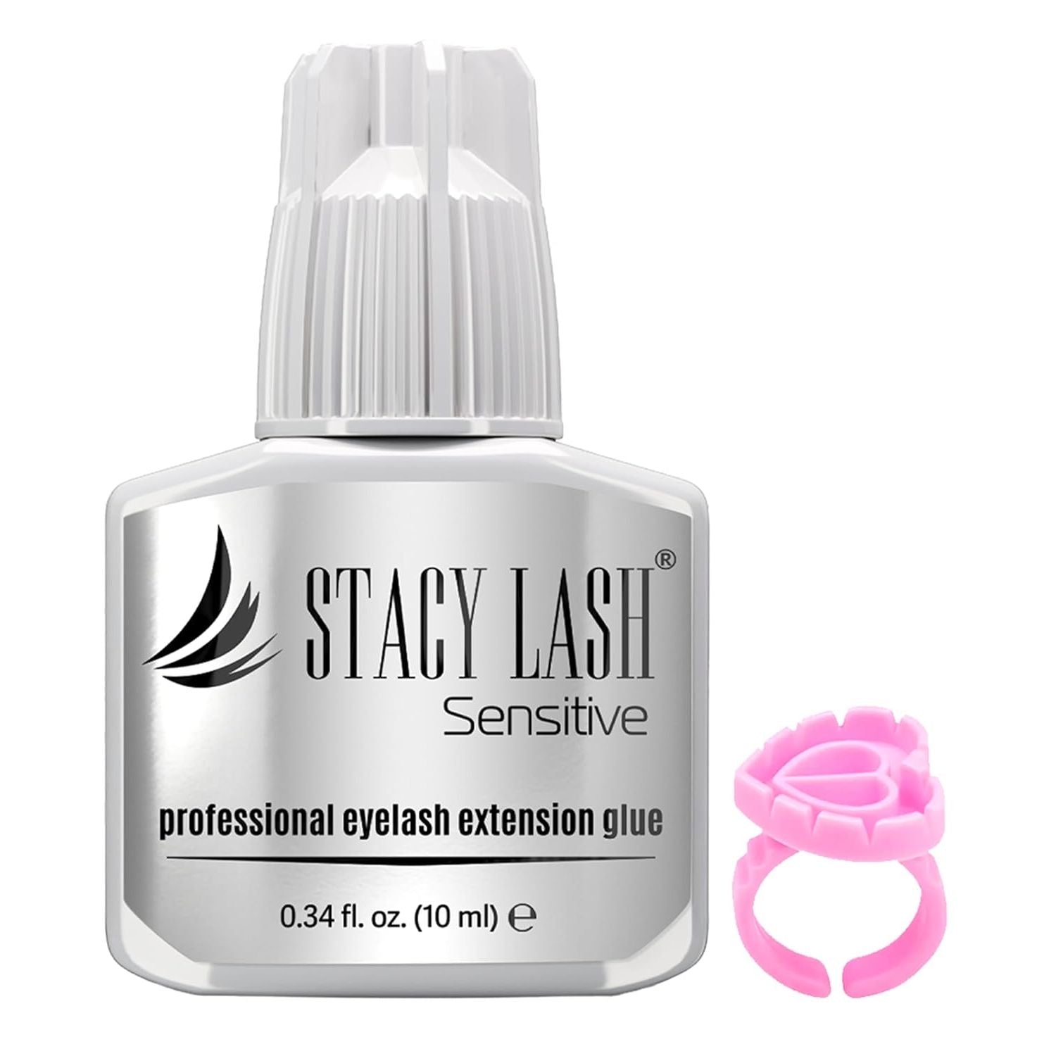 Buy now Sensitive Eyelash Extension Glue Stacy Lash 0.17fl.oz/5ml / 5-6 Sec Drying time/Retention â€“ 4-5 Weeks/Black Adhesive/Professional Supplies 0.34Fl Oz + Glue Ring at indiglob india