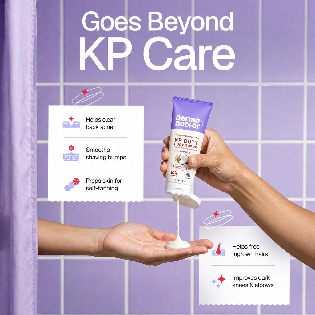 DERMAdoctor KP Bump Eraser Body Scrub, 10% AHAs + PHAs, Rough & Bumpy Skin