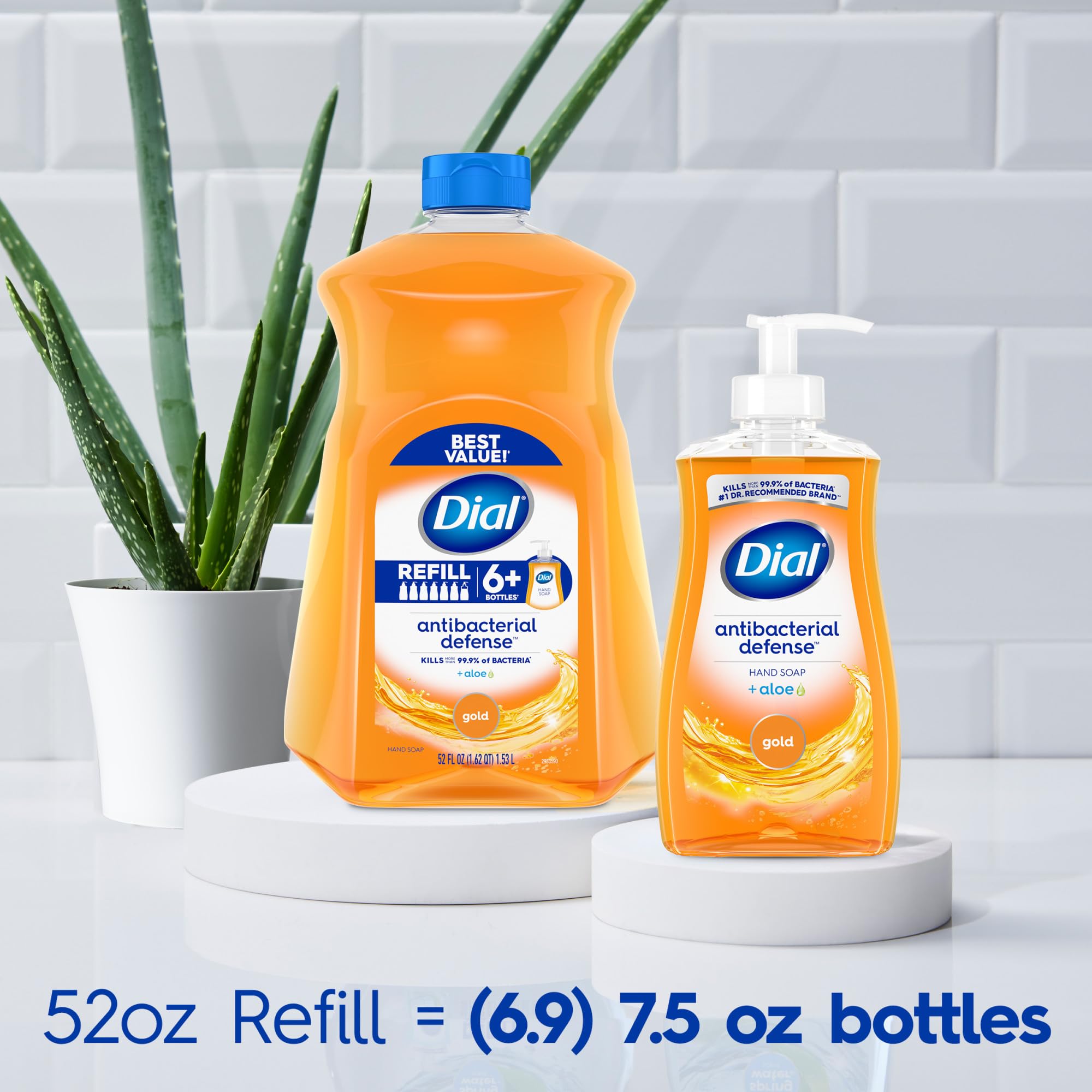 Buy now Dial Antibacterial Defense Liquid Hand Soap + Aloe, Gold Scent, 52 Fl Oz Hand Soap Refill (3 Count), Dermatologist-Tested, Gentle Formula at indiglob india