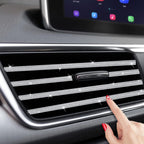 Buy now INSAUTO Bling Car Vent Outlet Trim,Bling Car Accessories for Women and Girls,10Pcs Rhinestone Car Air Conditioner Vent Decoration Strip(White) at indiglob india
