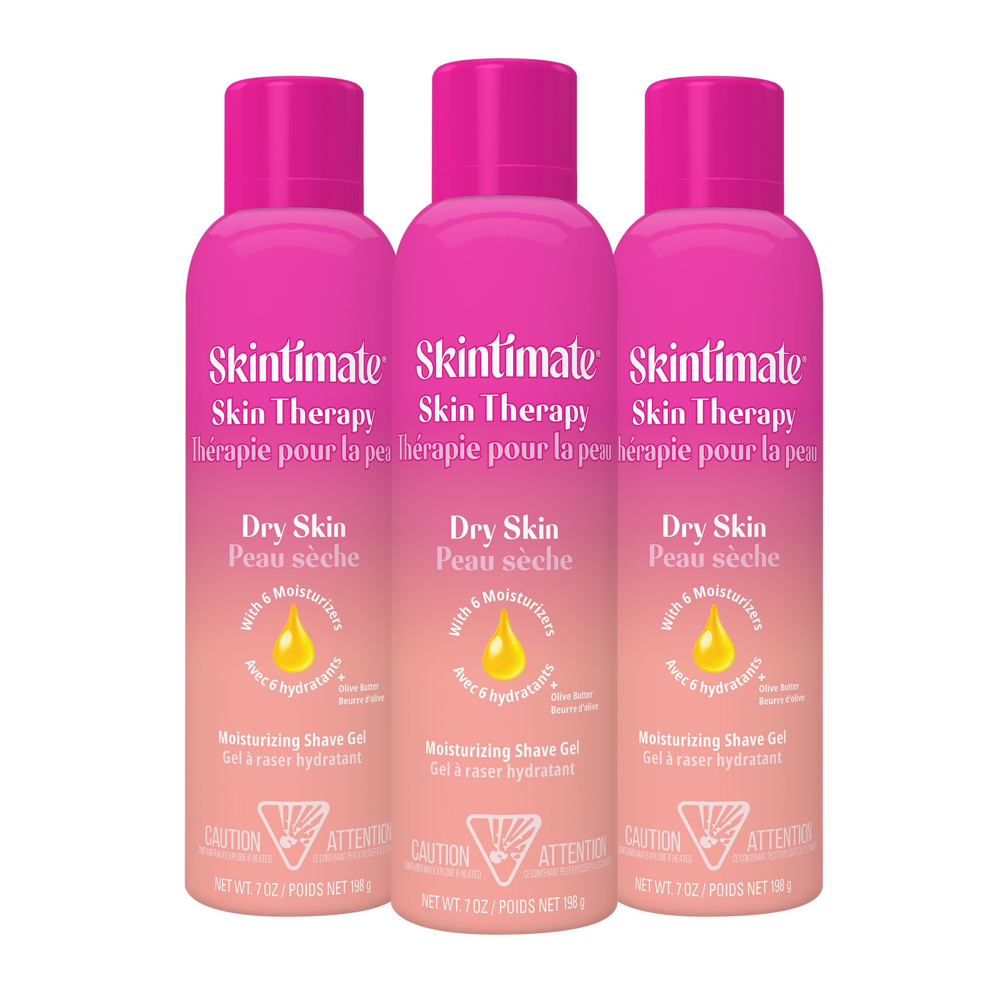 Skintimate Shaving Cream for Women, Shaving Foam, Sensitive Skin Scent, Pack of 3, 7 oz Each