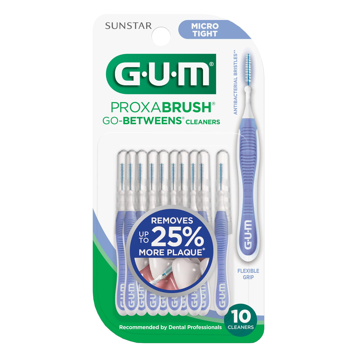 GUM Proxabrush Go-Betweens Micro Tight Brushes, 10 Count (4 Pack)