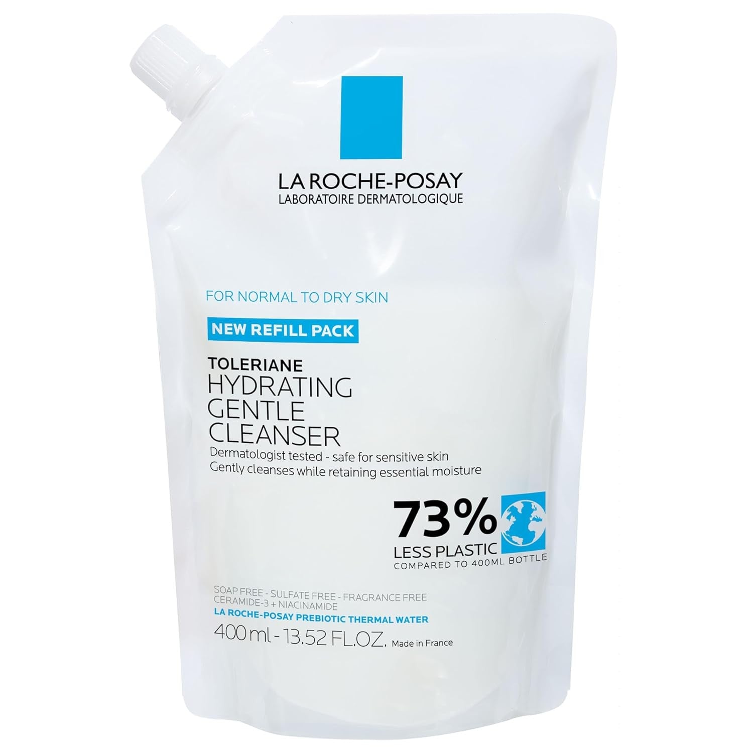Buy now La Roche-Posay Toleriane Hydrating Gentle Face Cleanser, Hydrating Facial Cleanser With Niacinamide + Ceramides, Daily Face Wash For Dry Skin To Normal Skin, Sensitive Skin Tested, Fragrance Free 13.52 Fl Oz (Pack of 1) 13.52 Fl Oz (Refill) at indiglob india