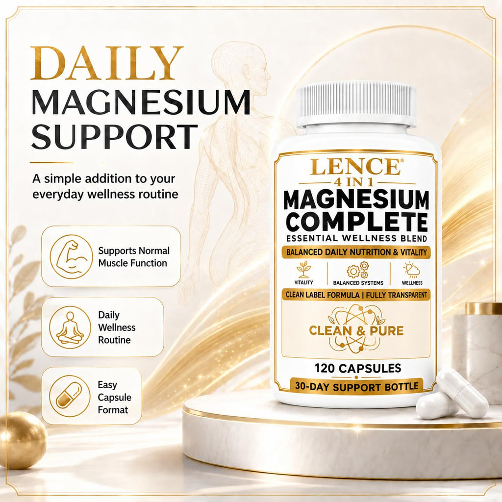 4-in-1 Magnesium Complete, 4-in-1 Formula Magnesium, 120 caps
