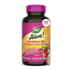 Nature's Way Alive! Women's 50+ Complete Multivitamins, Supports Healthy Heart, Brain, Bones*, Superfood Antioxidants, B-Vitamins, Gluten Free, 130 Tablets (Packaging May Vary),(Pack of 2)