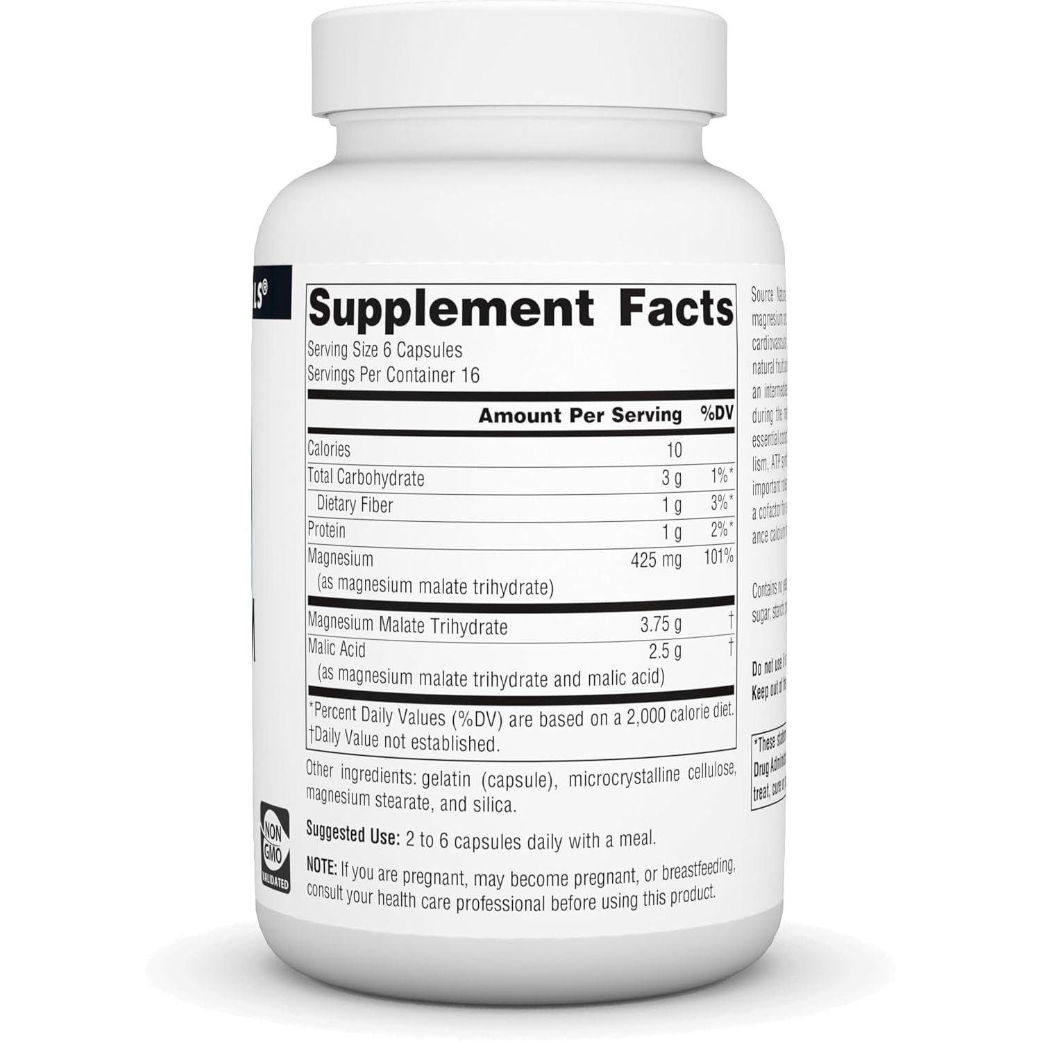 Buy now Source Naturals Magnesium Malate 3750 mg Per Serving Essential Magnesium Malic Acid Supplement - 100 Capsules at indiglob india